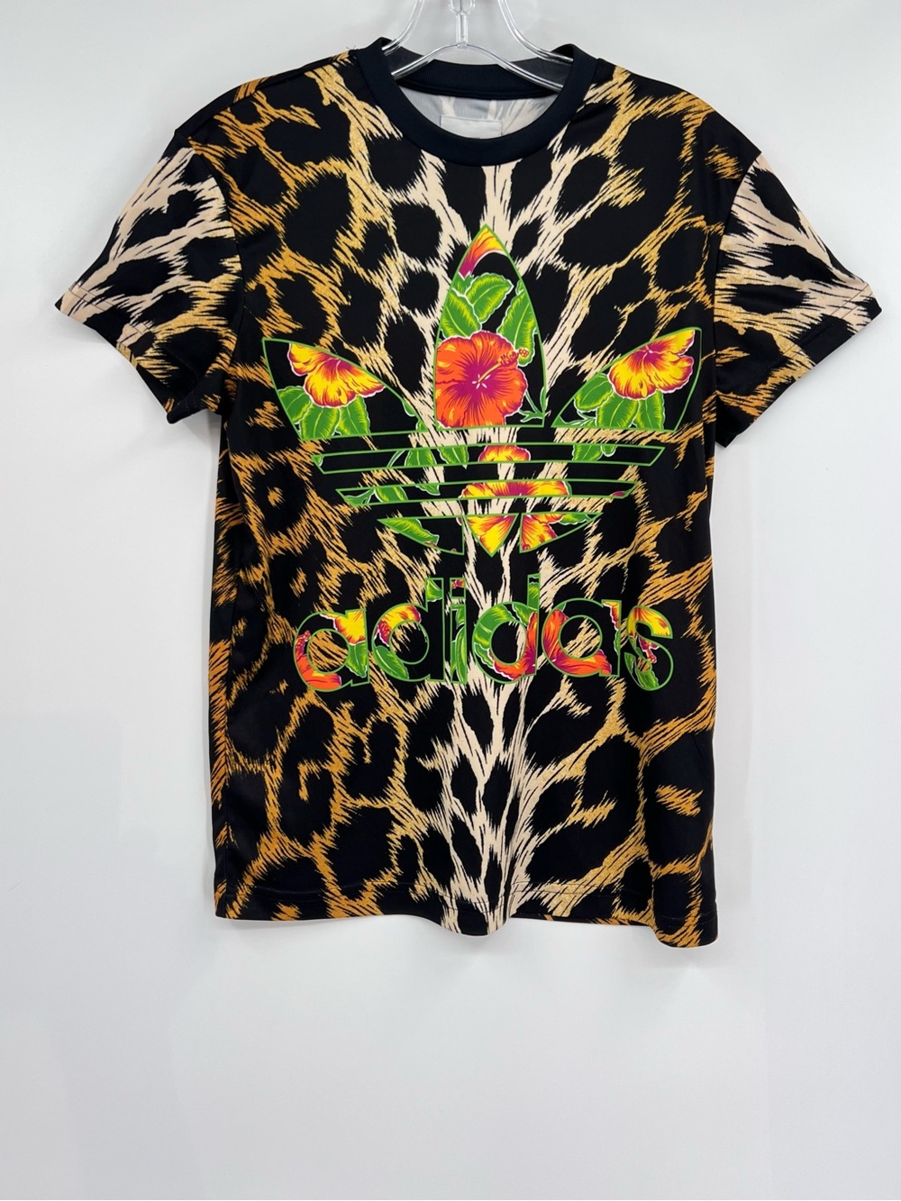 Jeremy Scott x Adidas tee leopard S